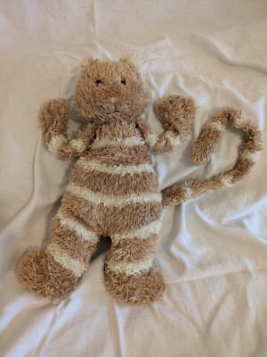 Jelly Cat London Ginger And White Striped Cat Plush Toy Vintage