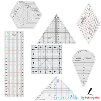 Stepplineal Quilter Handwerk Patchwork quadratisches rechteckiges Lineal verschiedene Größen!