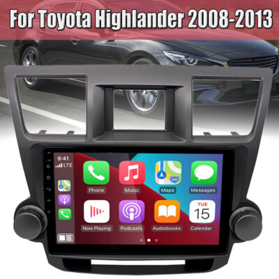 Carplay GPS Head Unit JBL Car Radio Android 12 For 2008-2013 Toyota Highlander