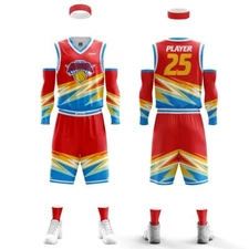 10 Basketball Uniforms Set Reversible Home/away of Jerseys & Shorts Ladies Gents