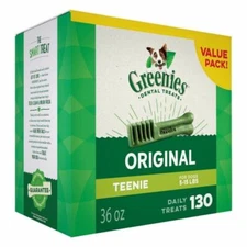 GREENIES Original TEENIE Natural Dental Dog Treats Pack of 130