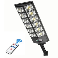 Commercial Solar Street Light Motion Sensor Lamp Dusk To Dawn Road Lamp Outdoor