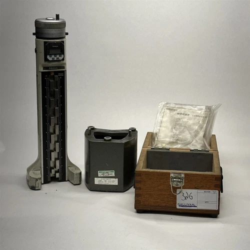 Used Mitutoyo 12″ Height Master Digital Height Gage 515-355 106 Riser Block D1