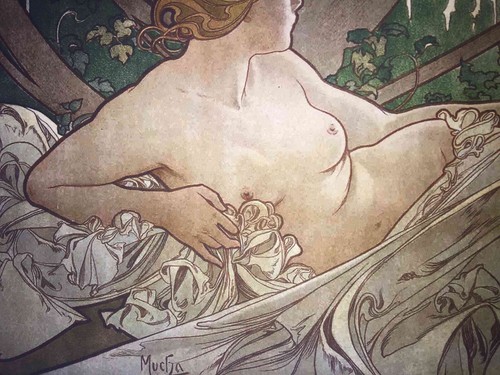 Alphonse Mucha off set lithograph cm 50x70 with certificate - signature on plate - Picture 6 of 10