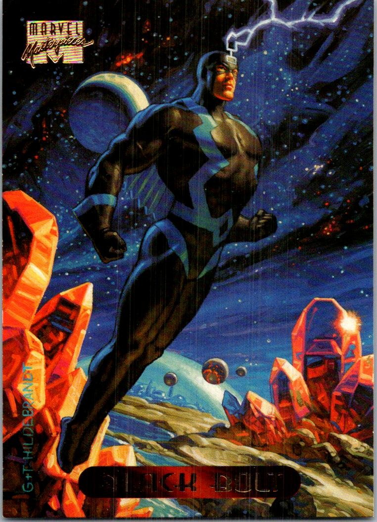 1994 Fleer Marvel Masterpieces Hildebrandt Brothers #5 Black Bolt