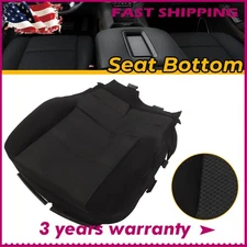 Fits For 2014-2019 Chevy Silverado 2500HD Driver Bottom Cloth Seat Cover Black
