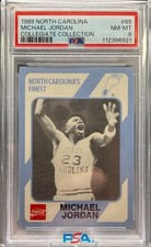1989 North Carolina Collegiate Collection #65 Michael Jordan PSA 8
