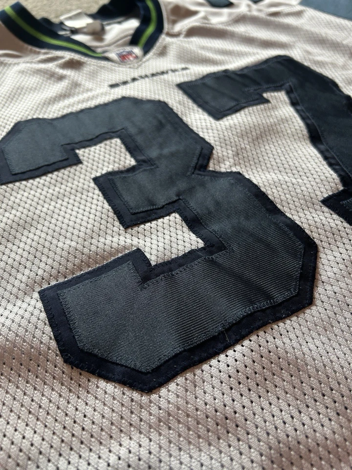 Camiseta deportiva Reebok 2004 NFL auténtica Shawn Alexander Seattle Seahawks talla 52 Foto 4 de 4