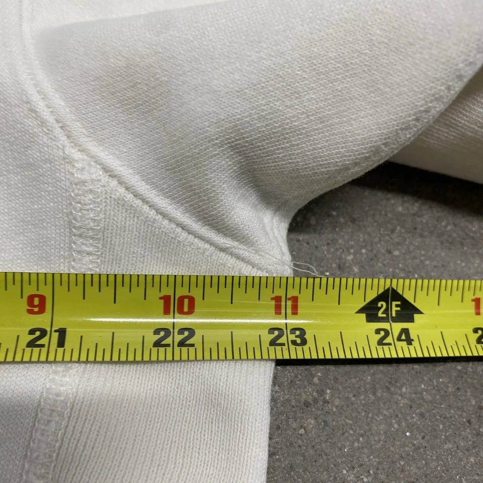 Sudadera de Colección Años 80 Carhartt Resistente Exterior Cuello Redondo Para Hombres Grande Blanca Foto 4 de 4