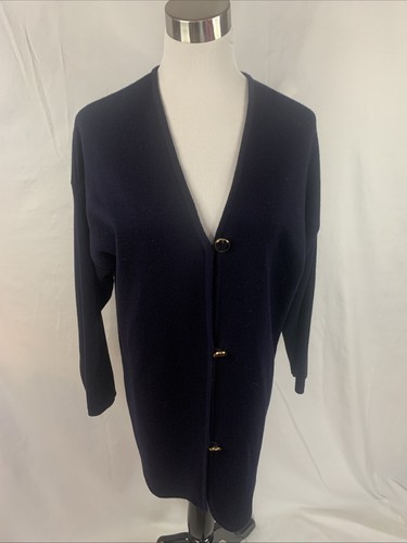 Jaeger, Giacca cardigan vintage Jaeger 100% pura lana nuova made in Great Britain taglia S #I25-6