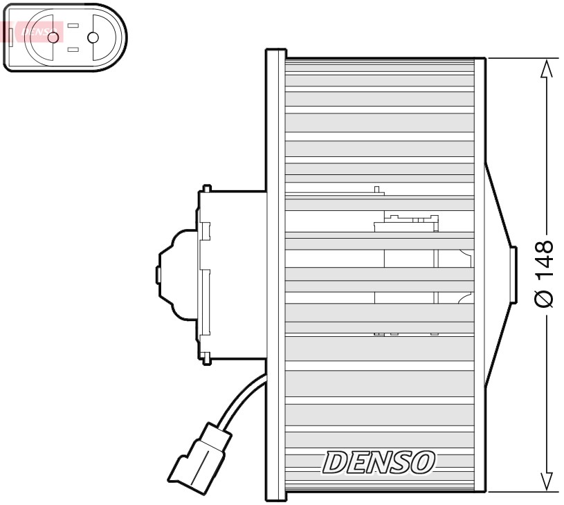 DENSO DEA10054 Interior Blower for FORD,MAZDA - Image 5