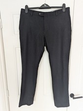 Mens Smart Black Wool Trousers From Next. 34 Waist X 29 Leg.
