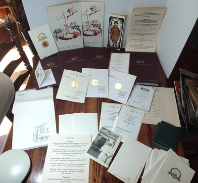 Vintage St. Louis Club Menus, Wine Lists & Ephemera   Pierre Chambrin Estate