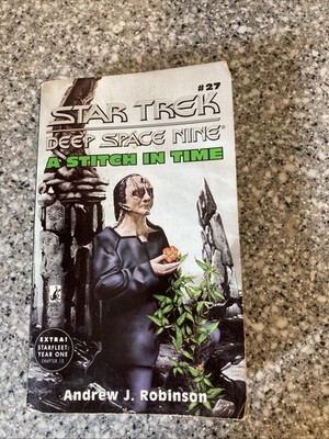 RARE ~ A Stitch in Time Star Trek: Deep Space Nine #27 Novel Andrew J. Robinson