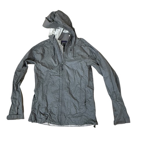Patagonia Womens Torrentshell Rain Jacket h2NO Hooded Size M Gray hiking - Picture 13 of 24