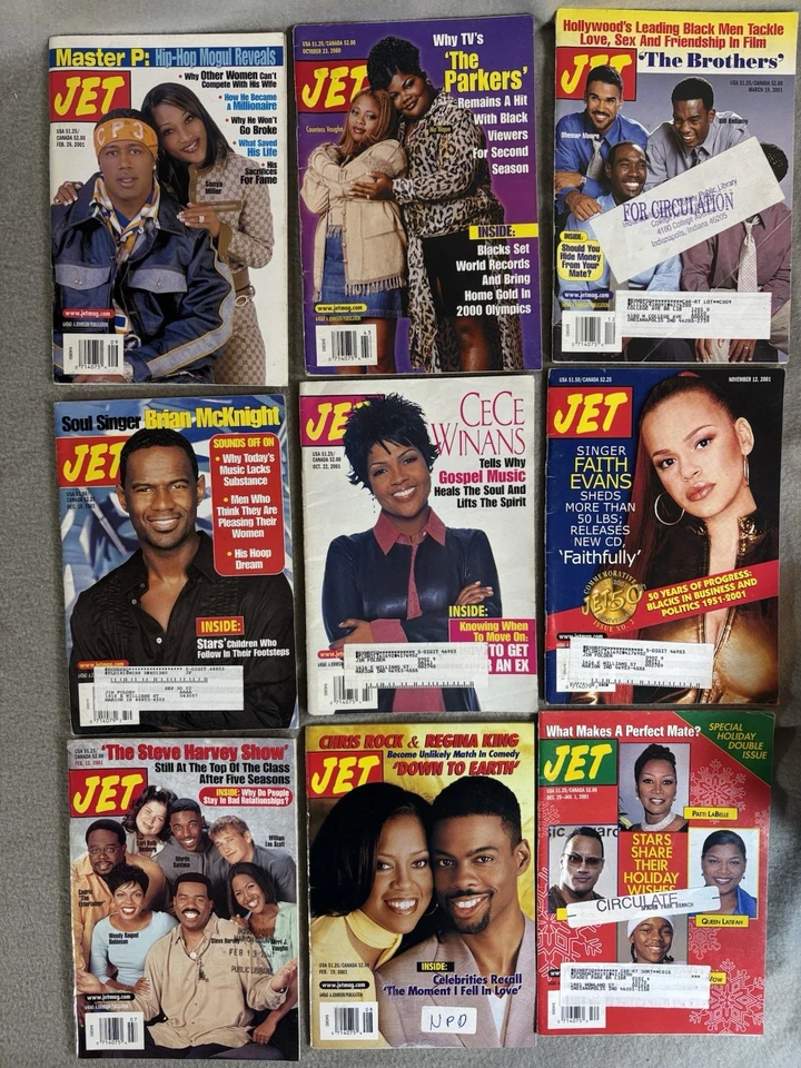 2000 & 2001 JET Magazine LOT OF 96 Black History TV Fashion Music FREE MAIL - Image 4 of 4