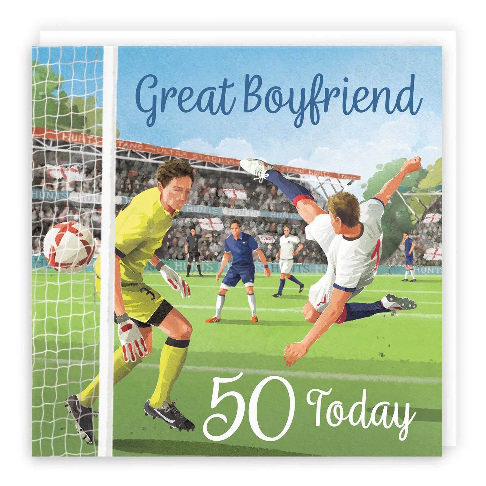 50th Boyfriend Football Birthday Card Milo's Gallery