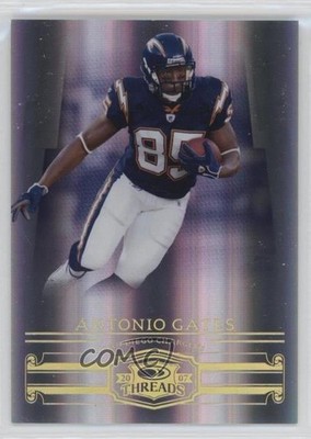 2007 Donruss Threads Century Proof Gold 25/50 Antonio Gates #40 HOF 0xk7