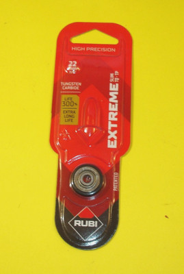 New Rubi Tools Extreme Scoring Wheel 7/8'' (22 mm) Tungsten Carbide 01901 Spain