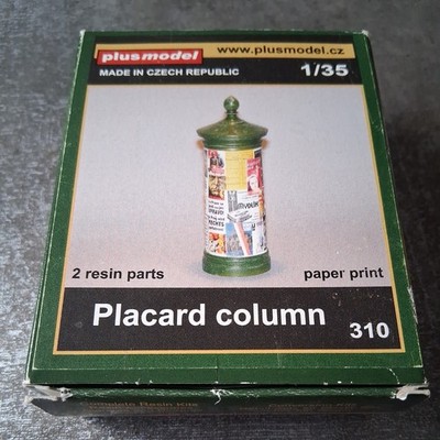 Plus Model 310 Placard Column/ Litfaßsäule Resin 1:35