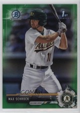 2017 Bowman Chrome Prospects Green Refractor 40/99 Max Schrock #BCP154 n1u