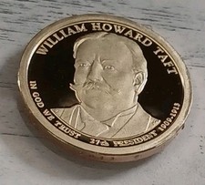 2013-S Mirror-like Dcam Proof President Dollar - Taft - Ships Free!