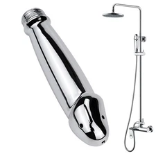 Aluminum Shower Cleaner Enema Douche System,Handheld Water Shower Nozzle Anal
