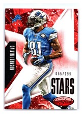 2015 Panini Certified #S3 Calvin Johnson Stars Mirror Red #/199 Detroit Lions