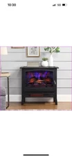 Bayside Furnishings Infrared Electric Fireplace Stove Heater with Remote Control