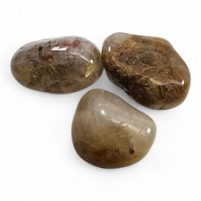 Rutile Quartz Crystal Polished Stones 34.2 grams Brazil.
