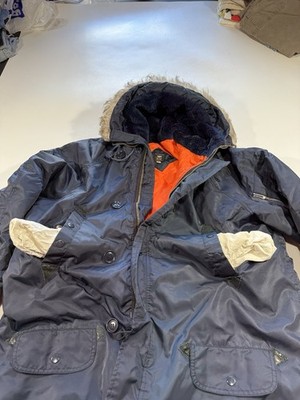 Vintage 70s 80s USAF N3B Snorkel Parka Style Jacket YKK Zippers L