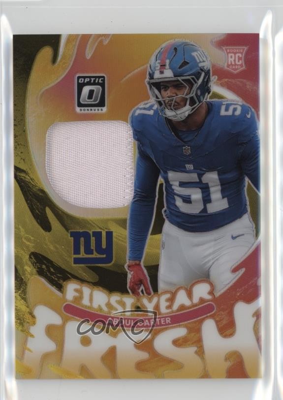2025 Panini Donruss Optic Neon Yellow Prizm 58/99 Abdul Carter Rookie RC 1th0