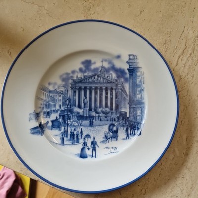 Vintage Noritake Ireland The City By Samit Speiseteller Bank Tokyo