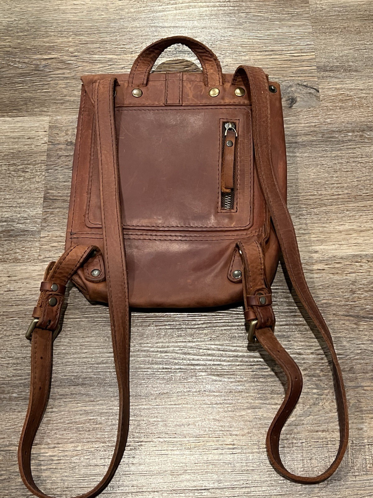 Hand-Crafted Leather Backpack Custom Monogram Eng… - image 8