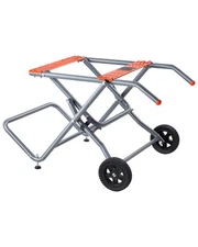 VEVOR Portable Table Saw Stand with Wheels 350lbs Load Capacity Rolling Foldable