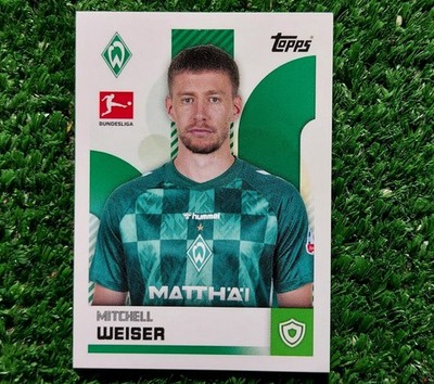 TOPPS BUNDESLIGA 2024/25 WERDER BREMA FIGURE N°83 WEISER FOOTBALL 2025  