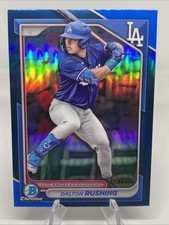 2024 Bowman Draft Chrome Dalton Rushing #BDC-46 Blue Refractor /150 (RC)