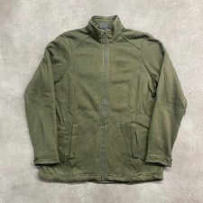 Jack Wolfskin Fleece Womens Large Full Zip Hiking Sherpa Lined Jacket, Green