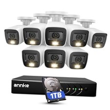  3K Lite Wired Security Camera System with AI Human/Vehicle Detection, H.265+ 