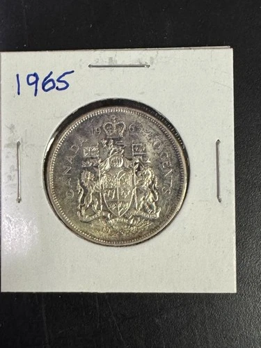 1965 and 1966 Canadian Silver .50 Cent