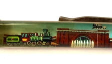 Chattanooga Floaty Pen Moving Train Tennessee Railroad Choo Choo Fountain Vtg