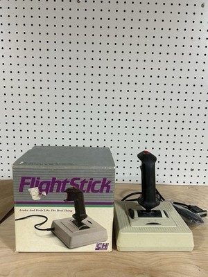 CH Products FlightStick Joystick w/ Throttle, Wired, for IBM PC/PS/2 Apple II