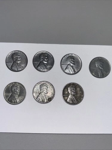 1943 Pennies  Lot Of 7