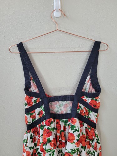 New MAEVE Anthropologie L Floral Ditali Open Back Tank Women - Picture 12 of 14