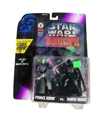 Star Wars Shadows of the Empire Prince Xizor vs Darth Vader with Comic 1996 NIB