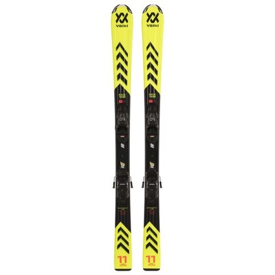 2024 Volkl Racetiger JR Yellow Skis w/ vMotion JR 4.5 GW Bindings-80