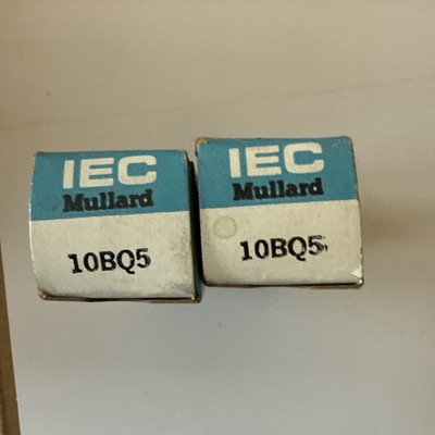 Lot Of 4: IEC Mullard (2) Philco(2)10BQ5 YL84 Vacuum Tube Japan USA Tu13 Tu19