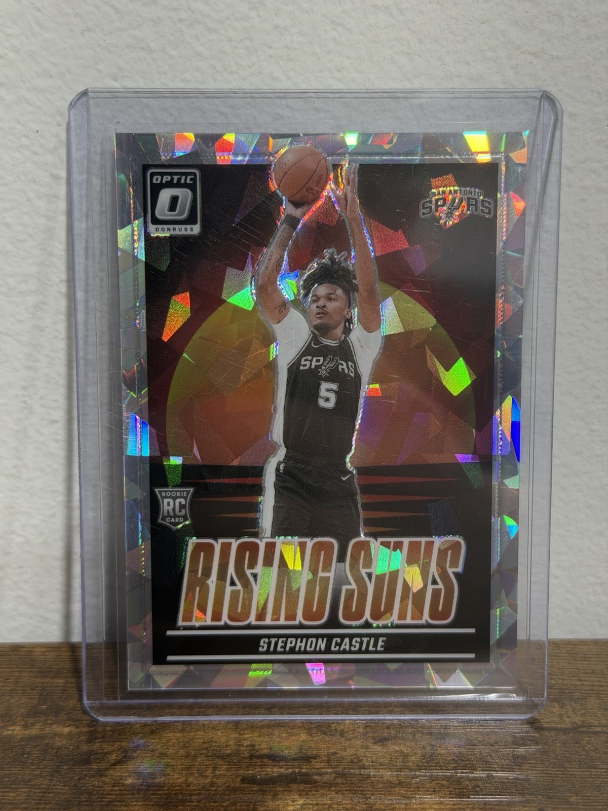 STEPHON CASTLE 2024-25 DONRUSS OPTIC RISING SUNS ROOKIE ICE /25 PRIZM RC