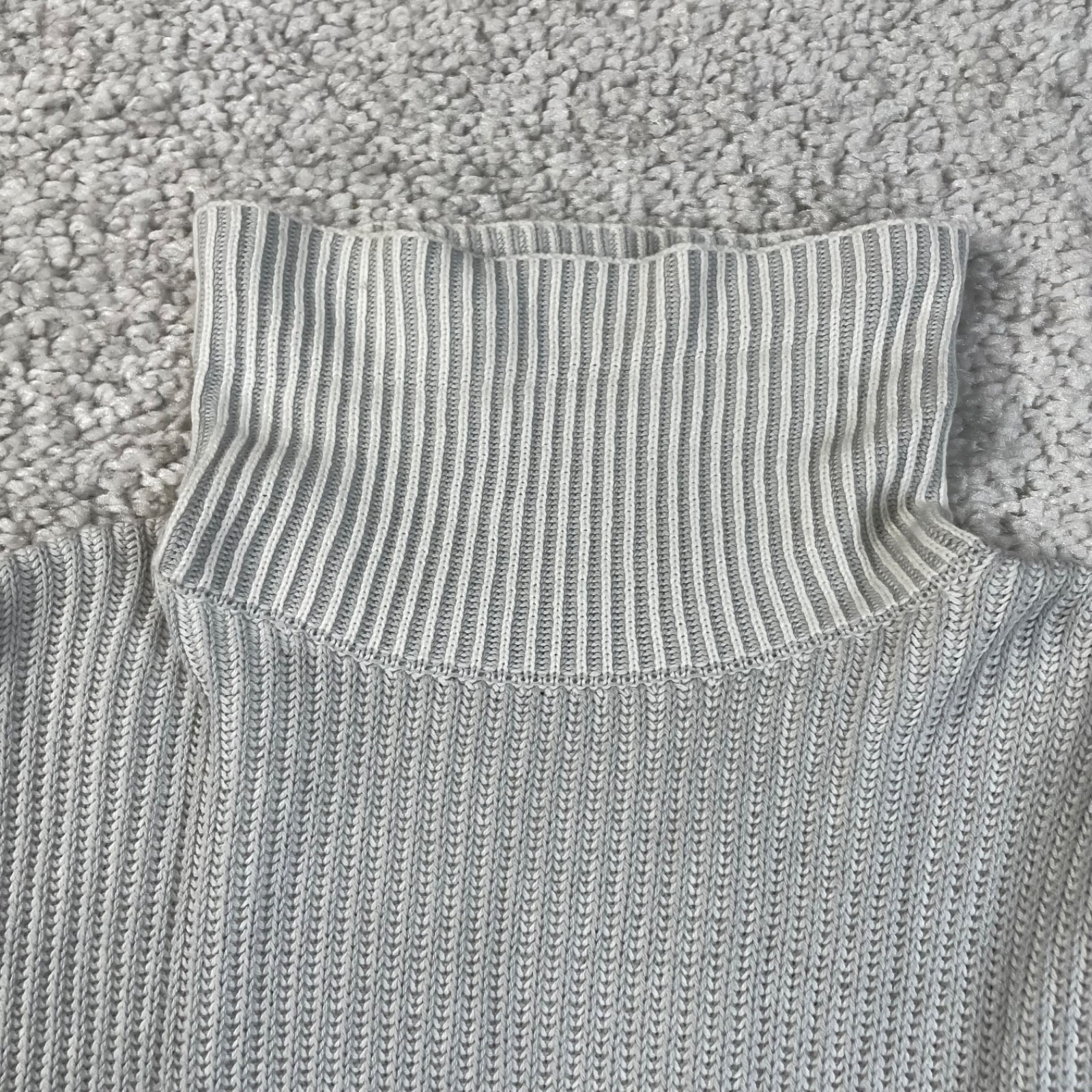 Express Button Shoulder Turtleneck Ribbed Sweater… - image 6