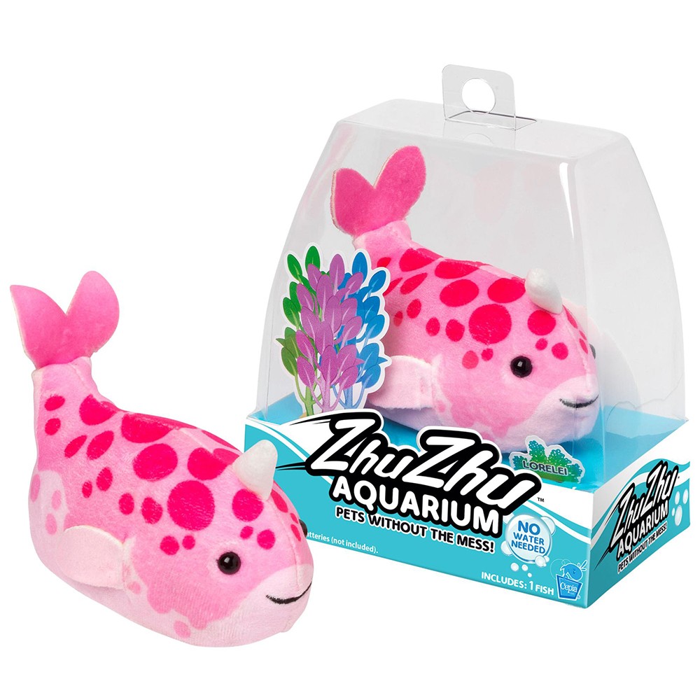 Zhu Zhu Aquarium Lorelei The Narwhal Electronic Pet Fish Toy